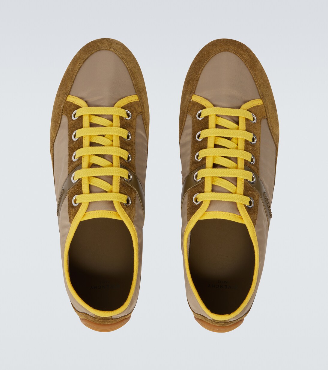 Slim suede-trimmed sneakers | Givenchy