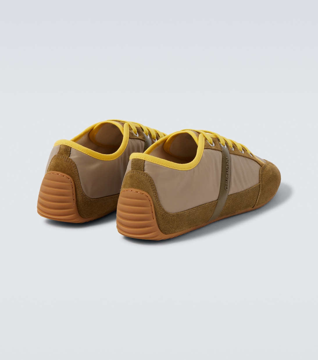 Slim suede-trimmed sneakers | Givenchy