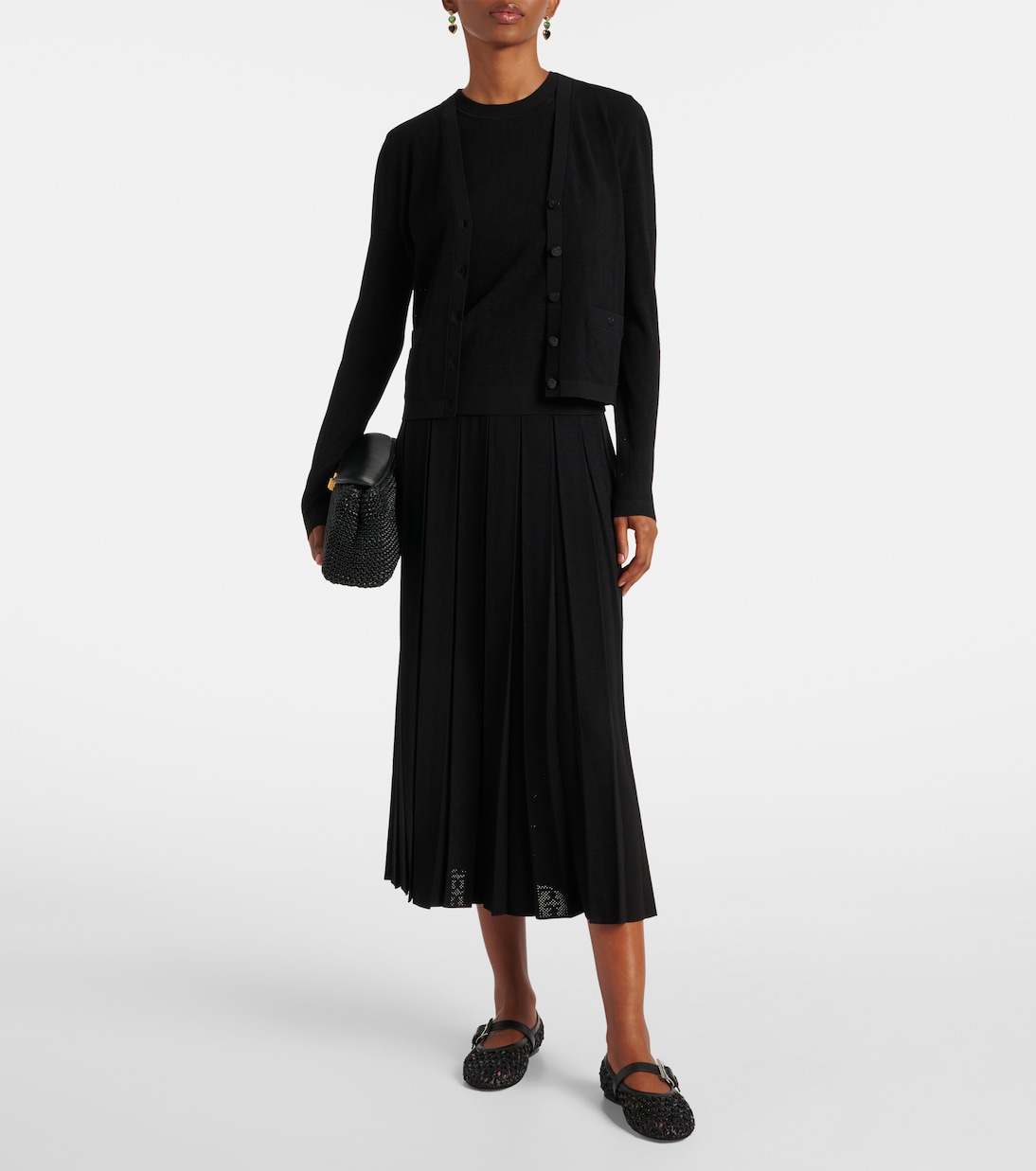 T-Shirt T Monogram aus Jacquard | Tory Burch