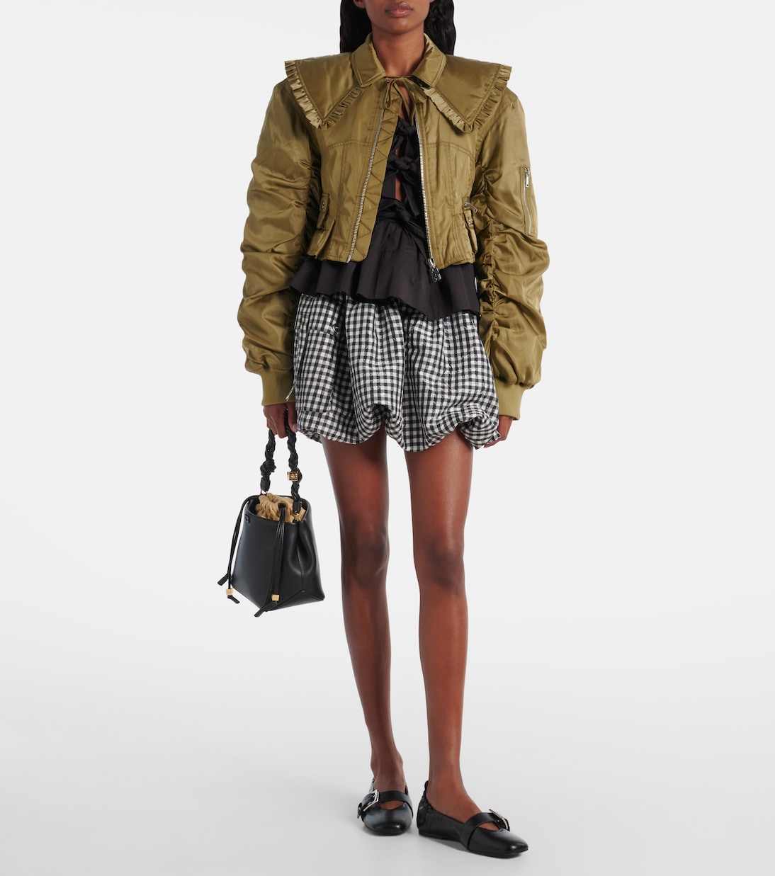 Cropped-Bomberjacke | Ganni