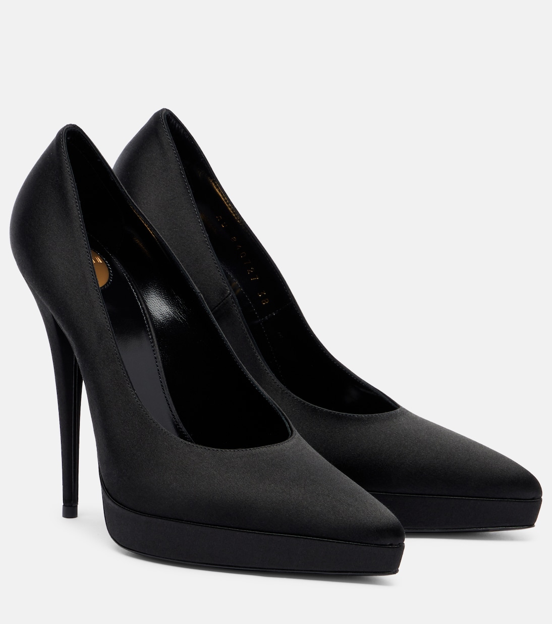 Plateau-Pumps Lisa 110 aus Satin | Saint Laurent