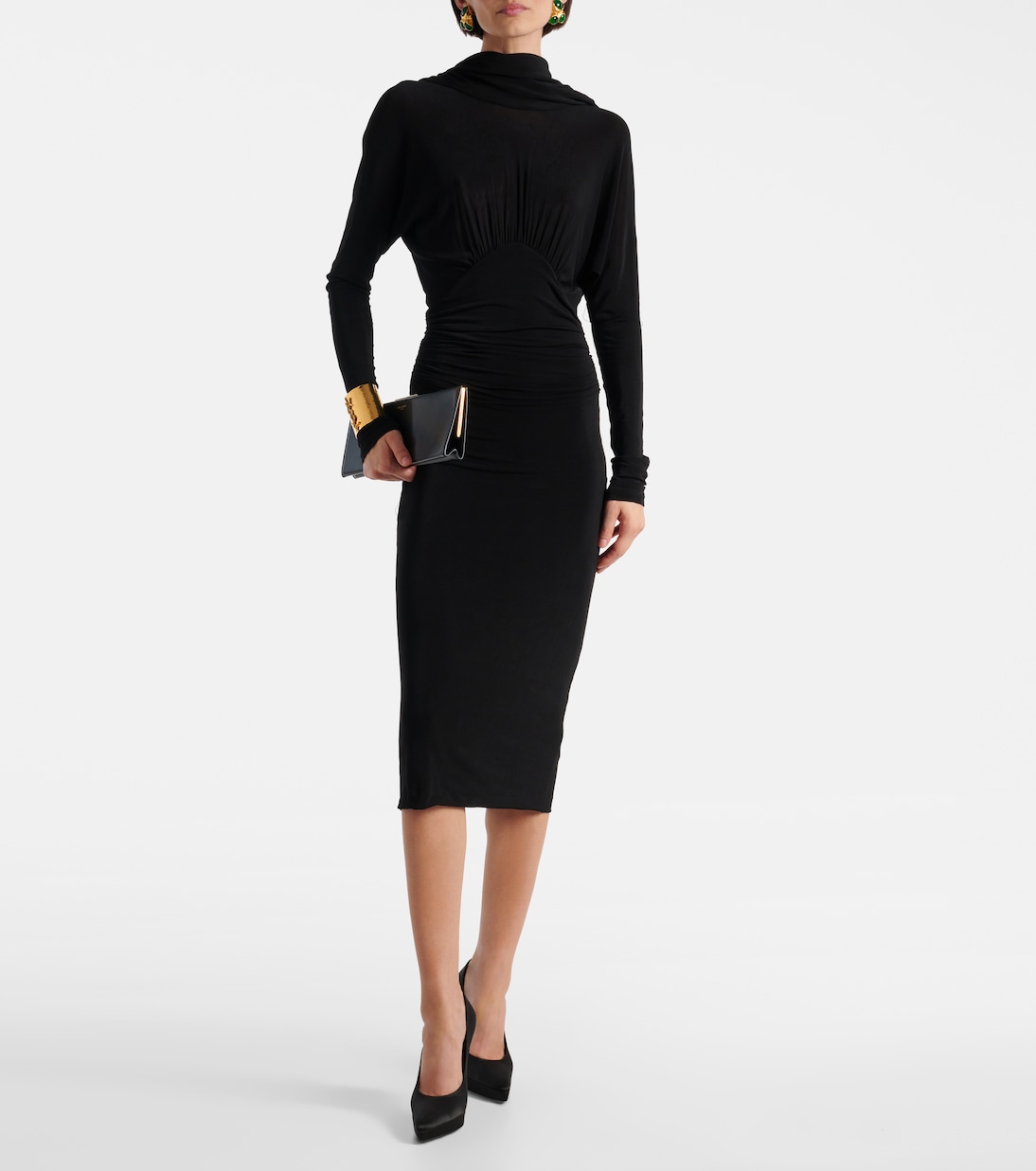 Plateau-Pumps Lisa 110 aus Satin | Saint Laurent