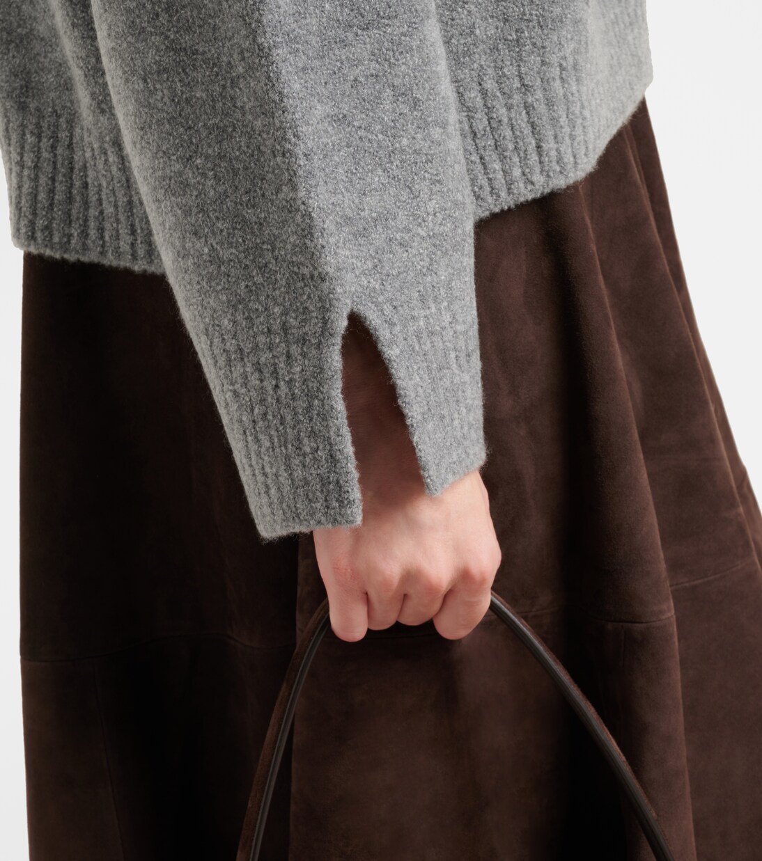 Pull à col roulé en laine et cachemire mélangés | Jardin des Orangers