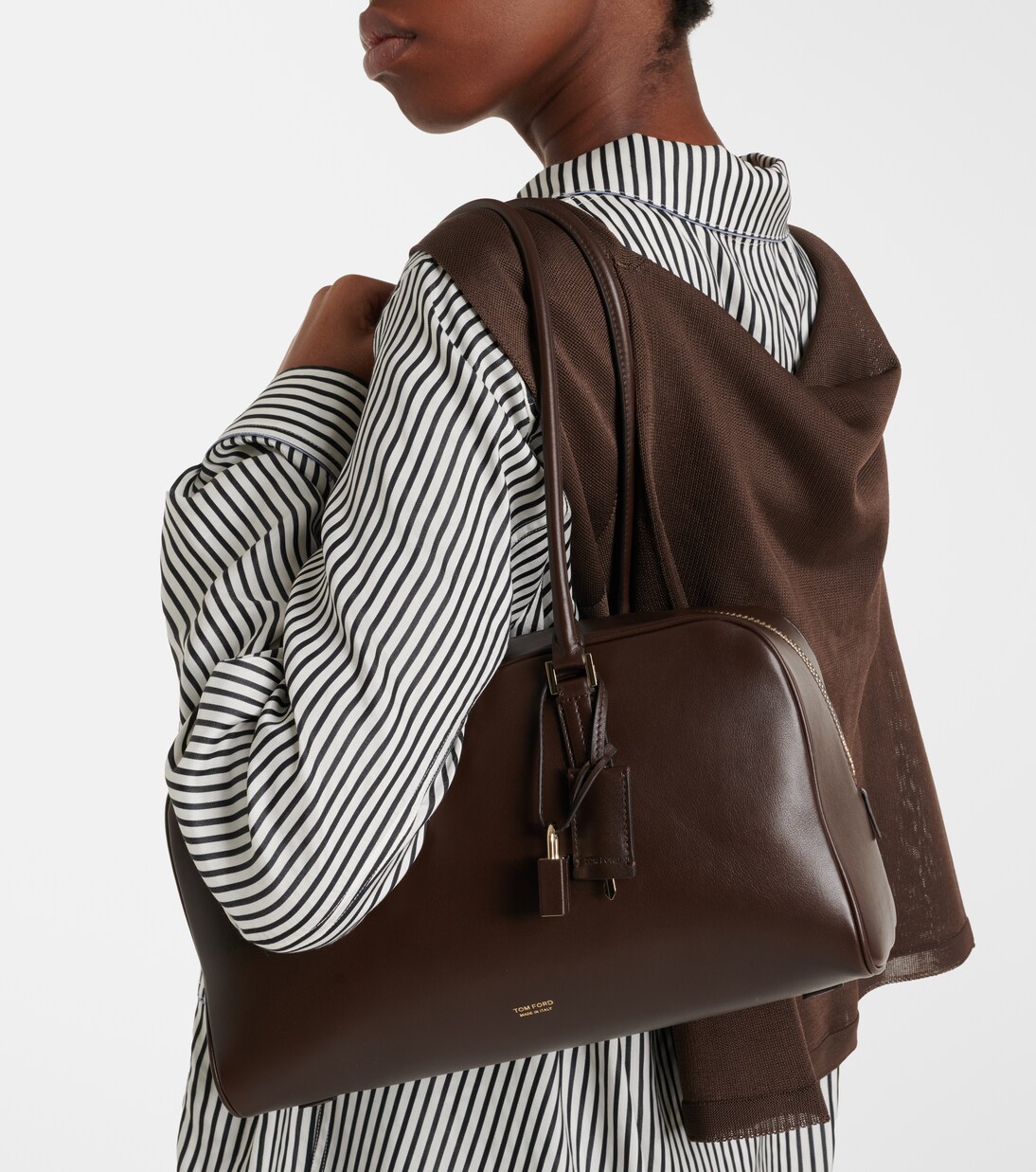 Leather shoulder bag | Tom Ford