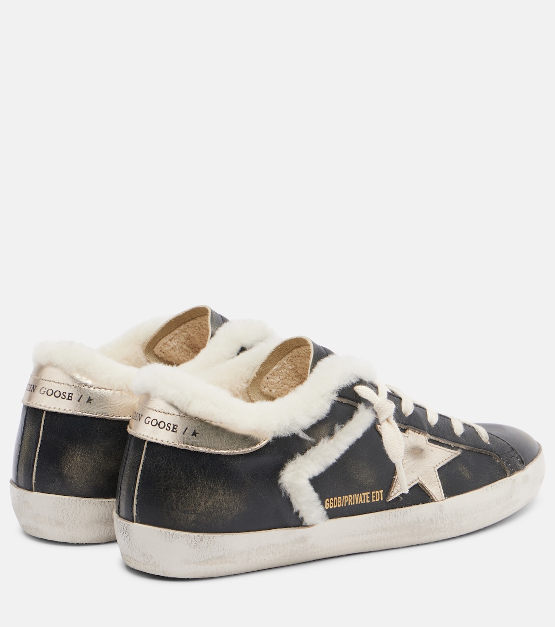 Zapatillas Super-Star de piel con borrego | Golden Goose