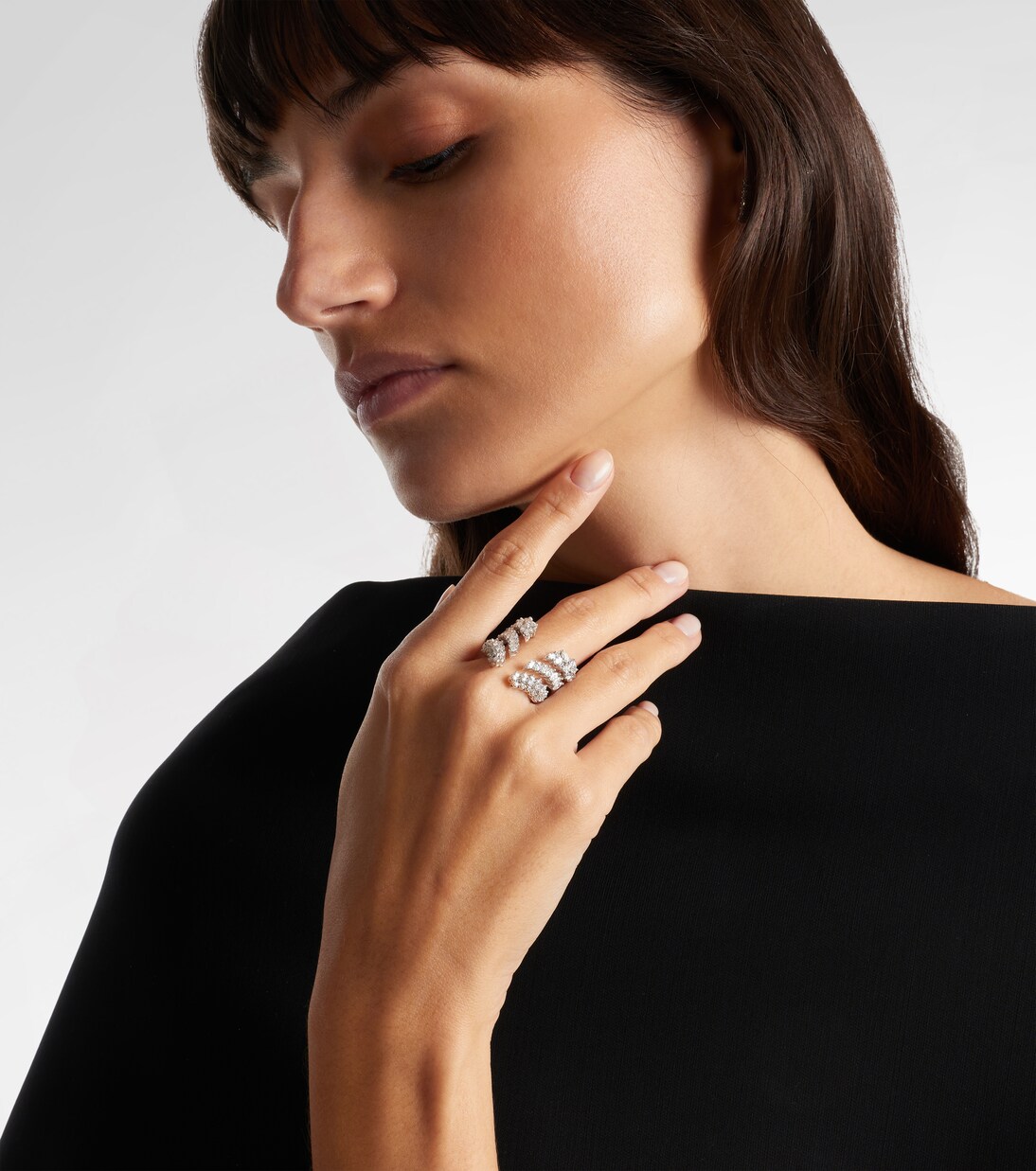 Ring Y-Not aus 18kt Weißgold mit Diamanten | Yeprem