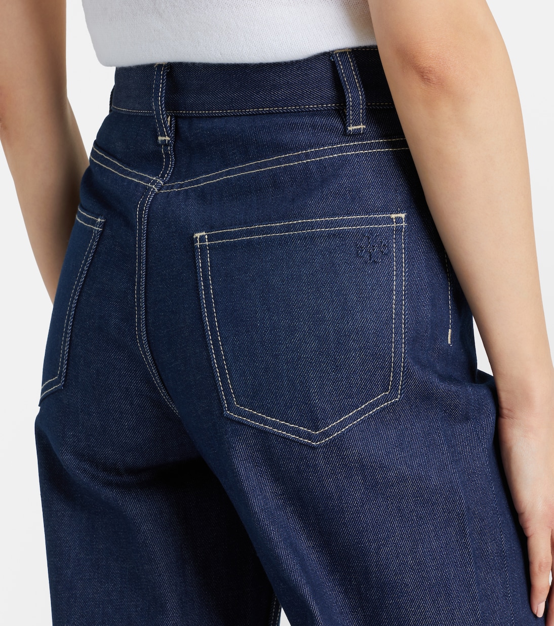 Jeans a gamba larga Monogram | Tory Burch