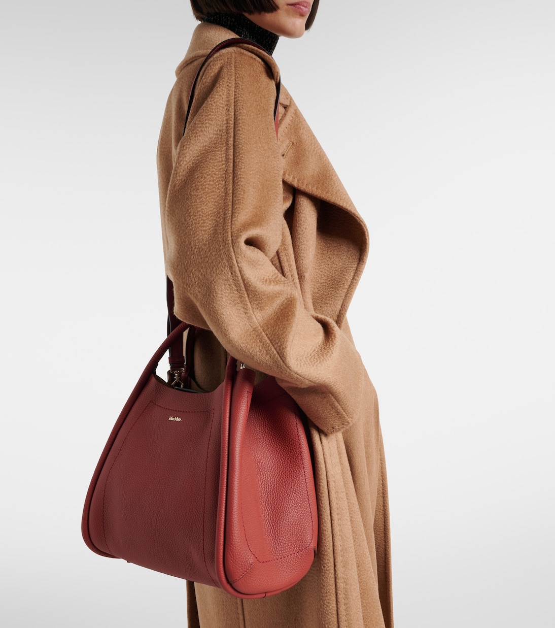 Marine Small leather tote bag | Max Mara