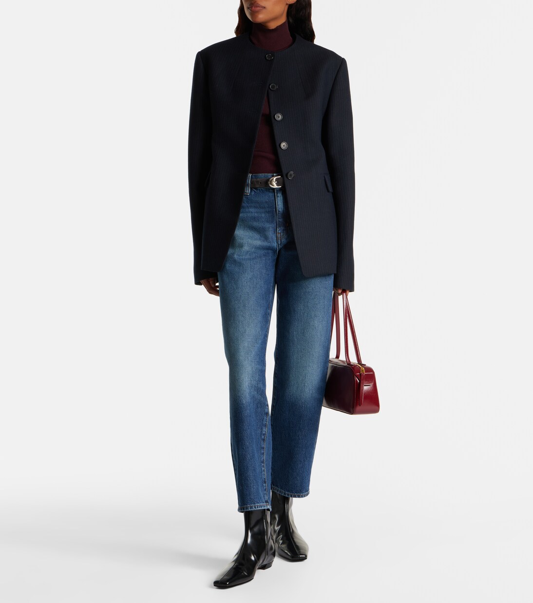 Jean droit Hang à taille haute | Frame