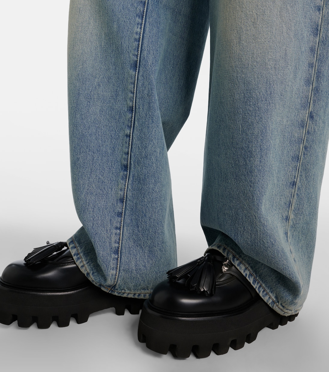 Sofa leather platform loafers | McQueen