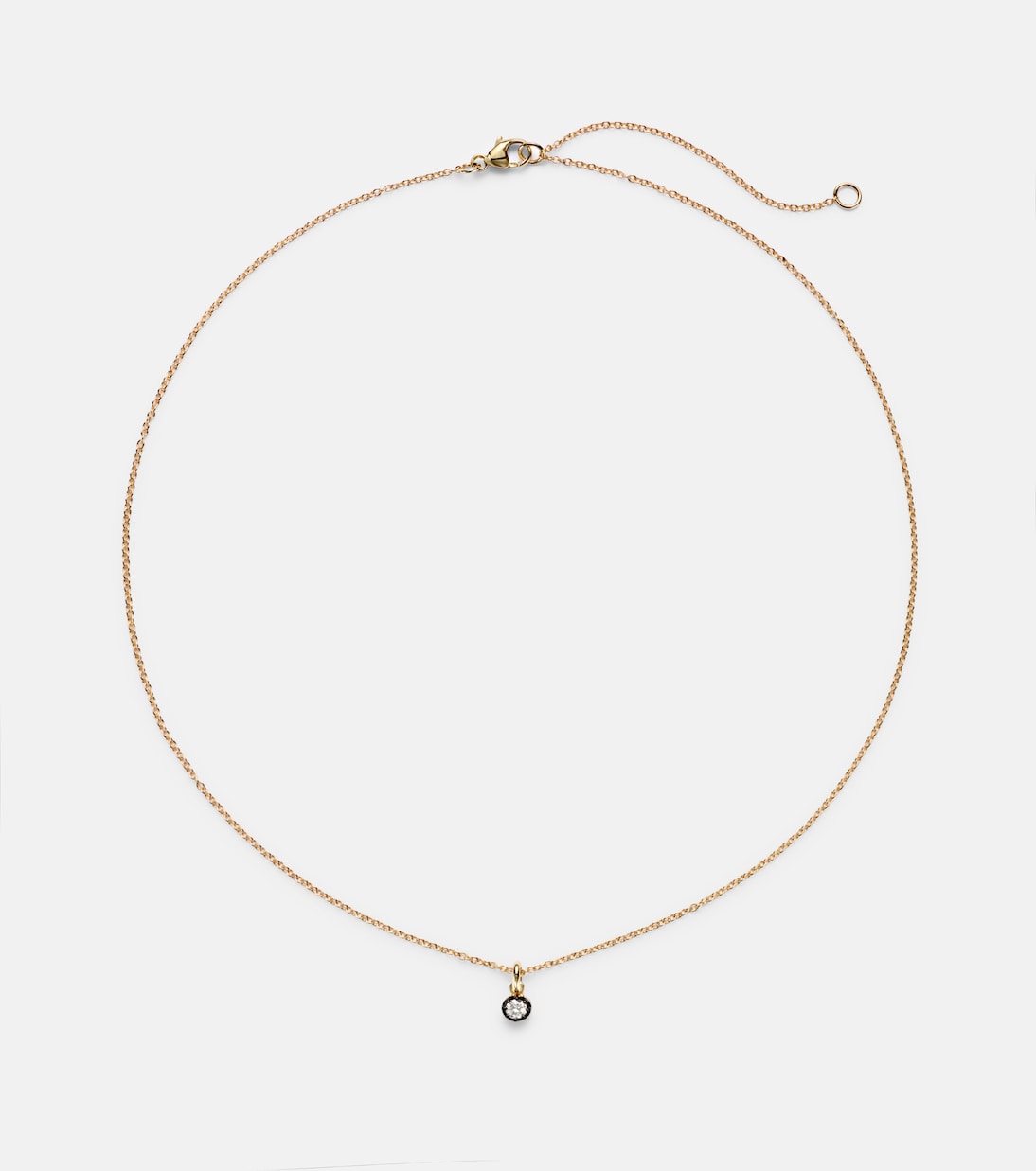 Halskette The Shadow aus 10kt Gelbgold (417/1000) mit Diamant | Stone and Strand