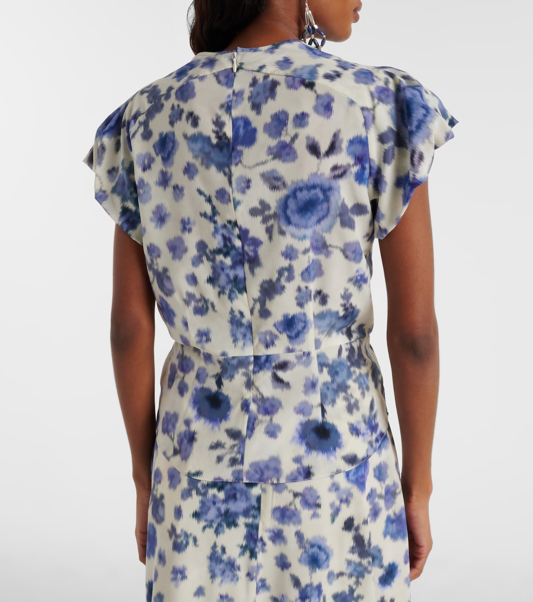 T-shirt Tullya en soie mélangée à fleurs | Isabel Marant