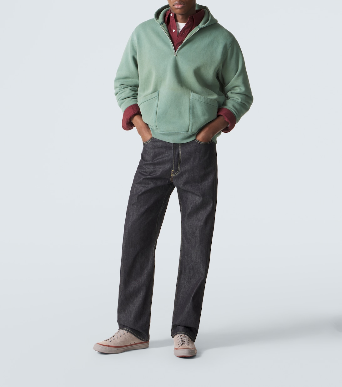 Hoodie Vintage aus Baumwoll-Jersey | A.Presse