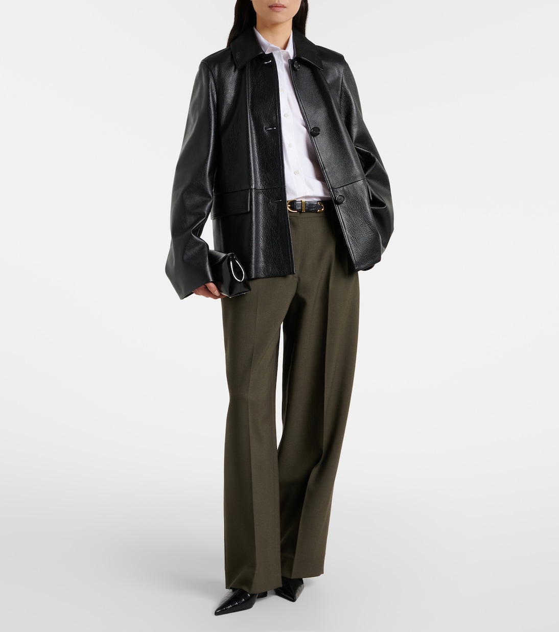 Escarpins compensés en cuir | Toteme