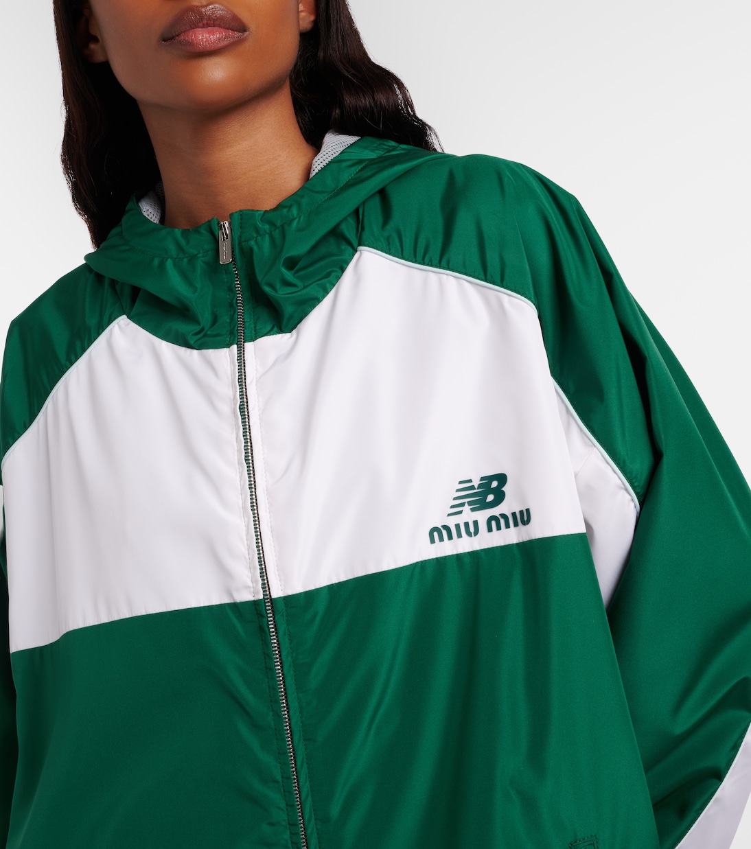 X New Balance Jacke aus Popeline | Miu Miu