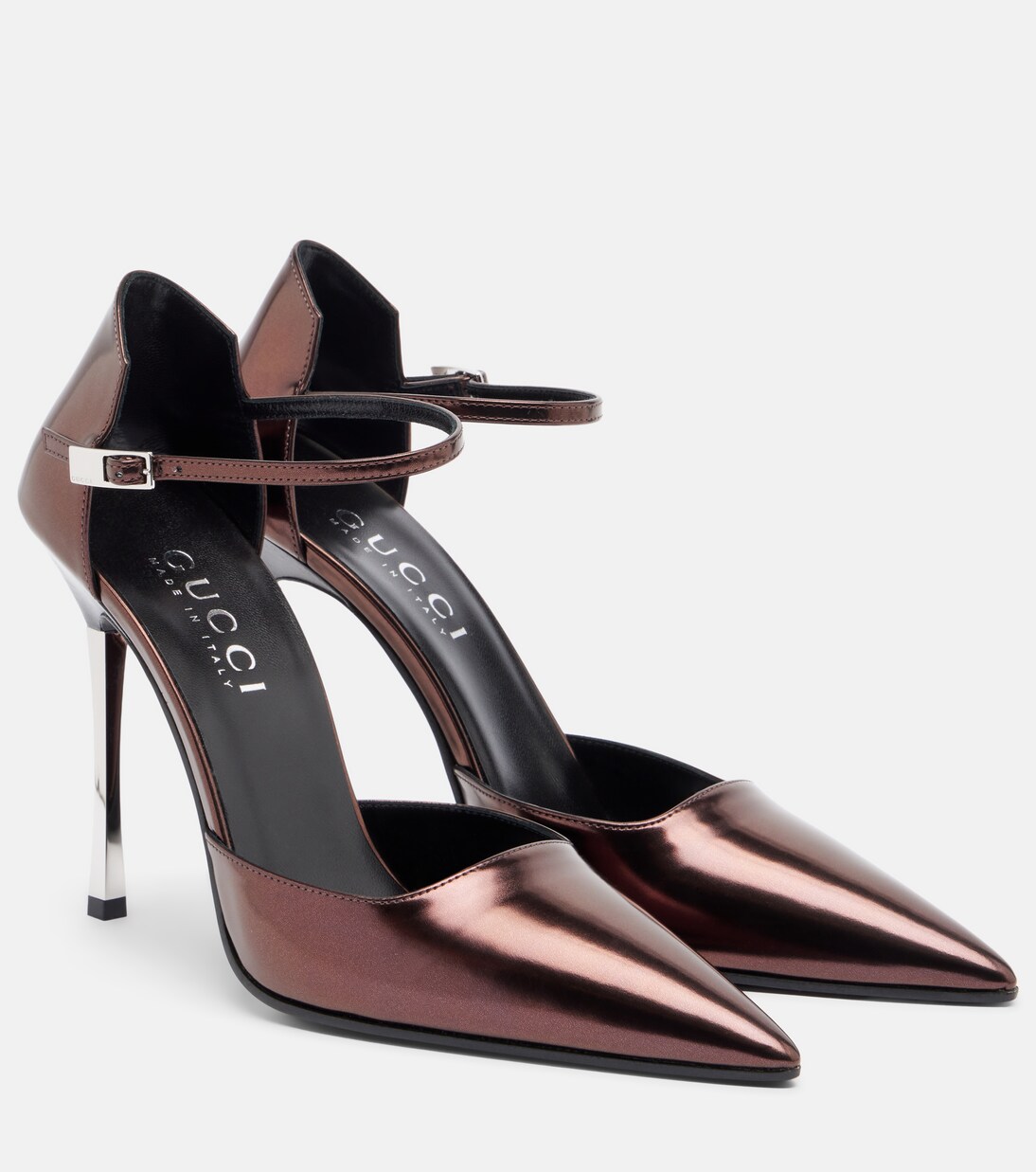 Bombshell metallic leather pumps | Gucci
