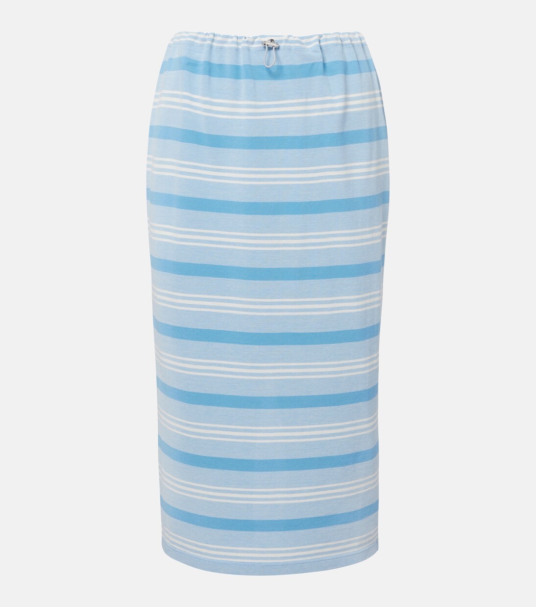 Striped cotton piqué pencil skirt | Prada