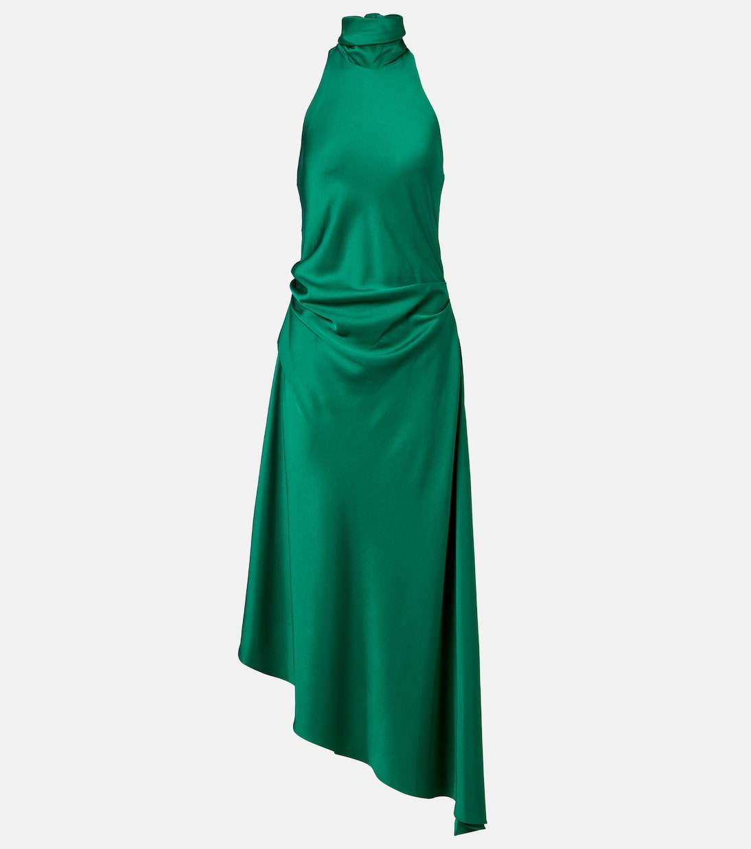 Monica asymmetric satin midi dress | Simkhai