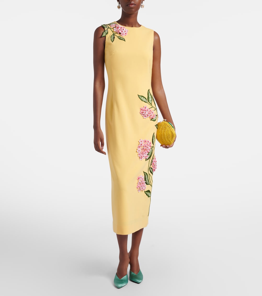 Clutch Lemon aus Weidengeflecht | Judith Leiber Couture