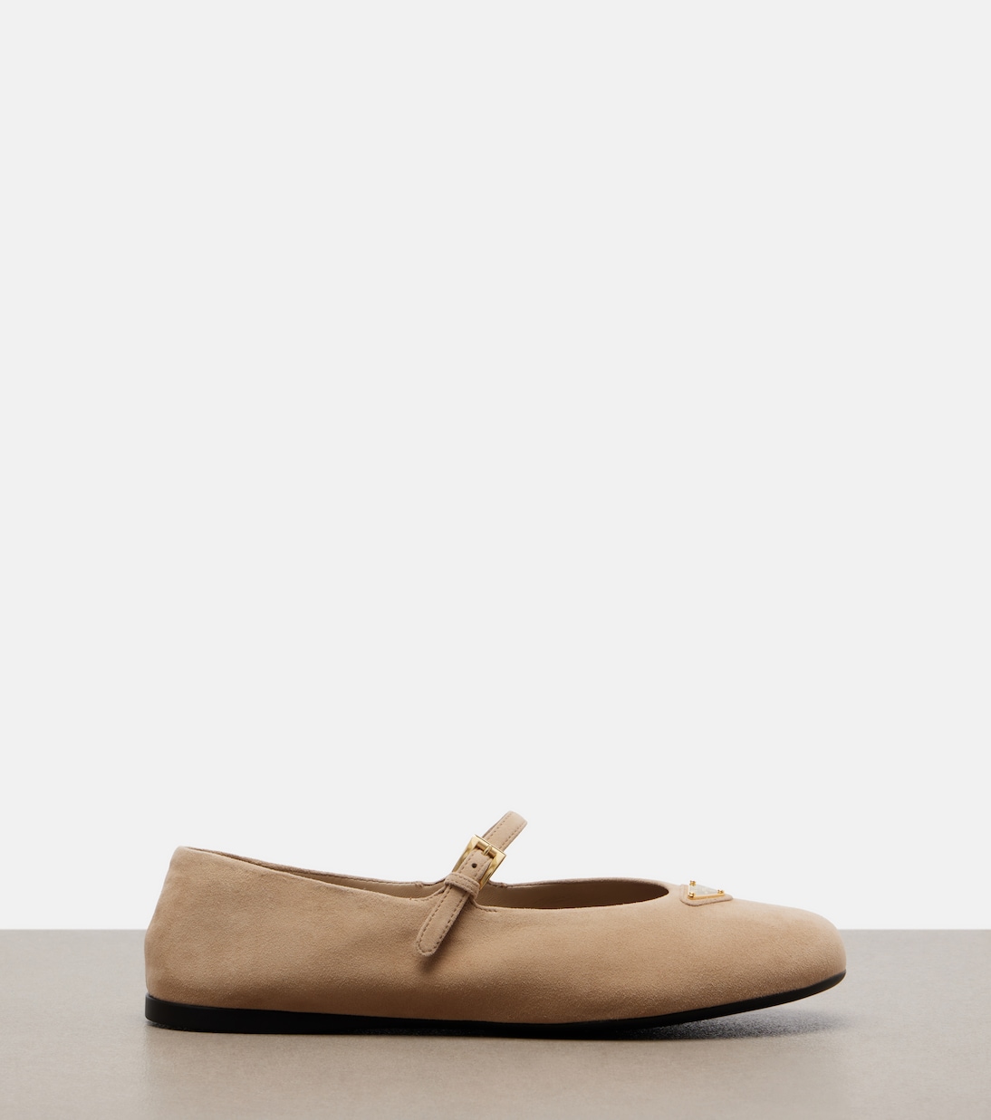 Mary-Jane-Ballerinas aus Veloursleder | Prada