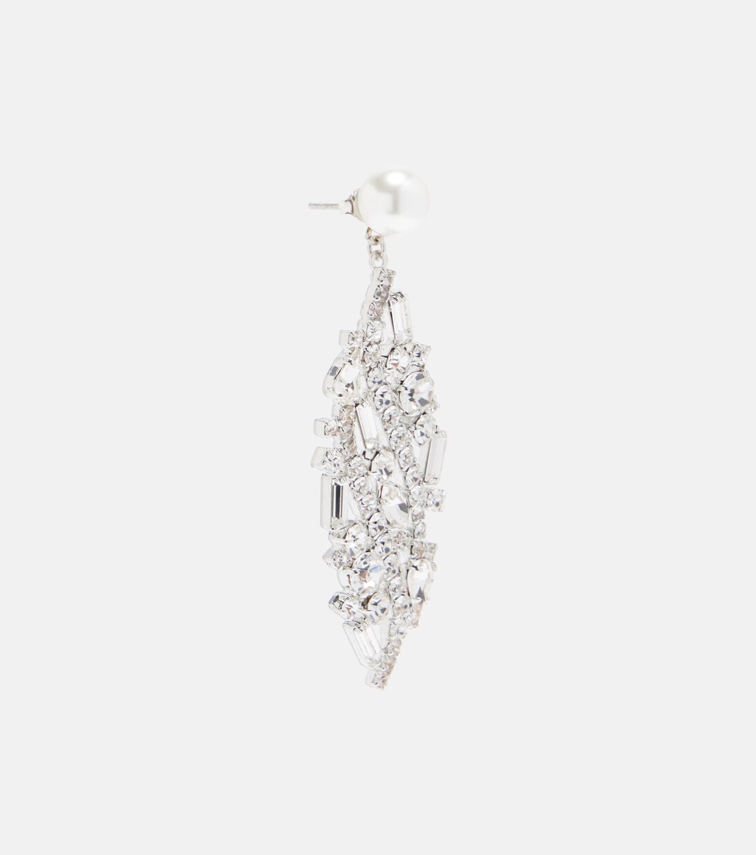 Crystal-embellished faux-pearl drop earrings | Magda Butrym