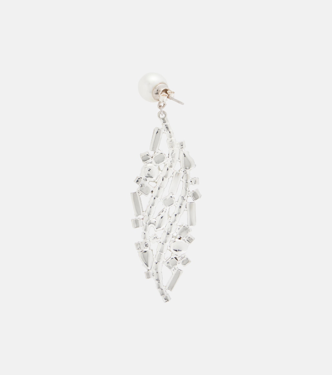 Crystal-embellished faux-pearl drop earrings | Magda Butrym