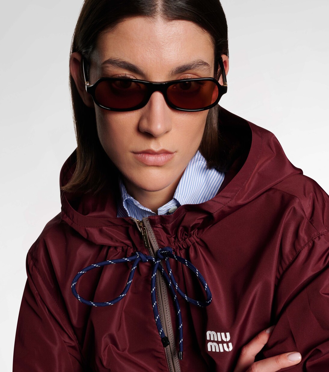 Logo rectangular sunglasses | Miu Miu