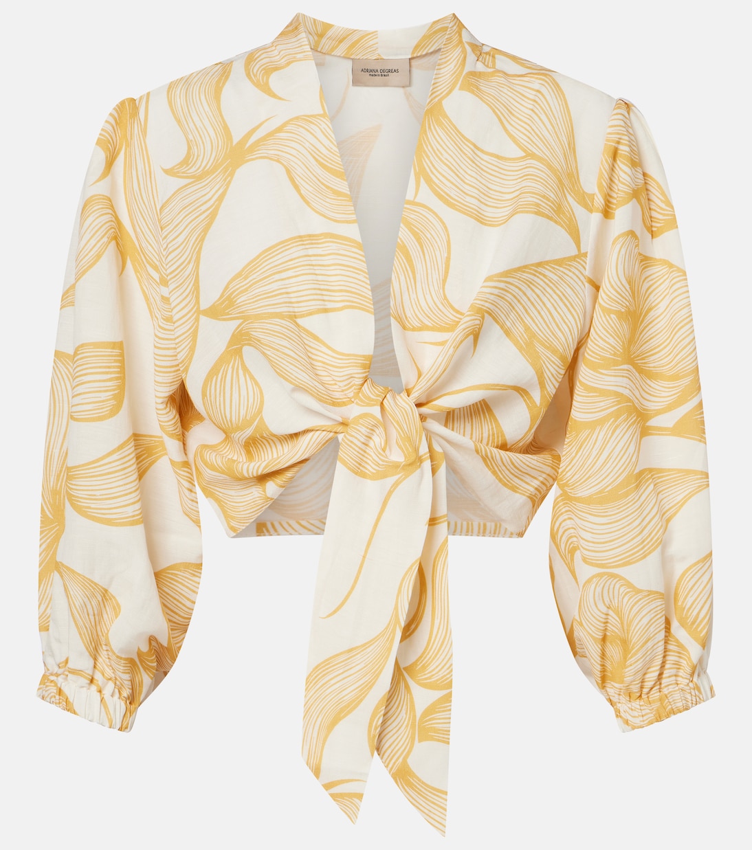 Printed crop top | Adriana Degreas