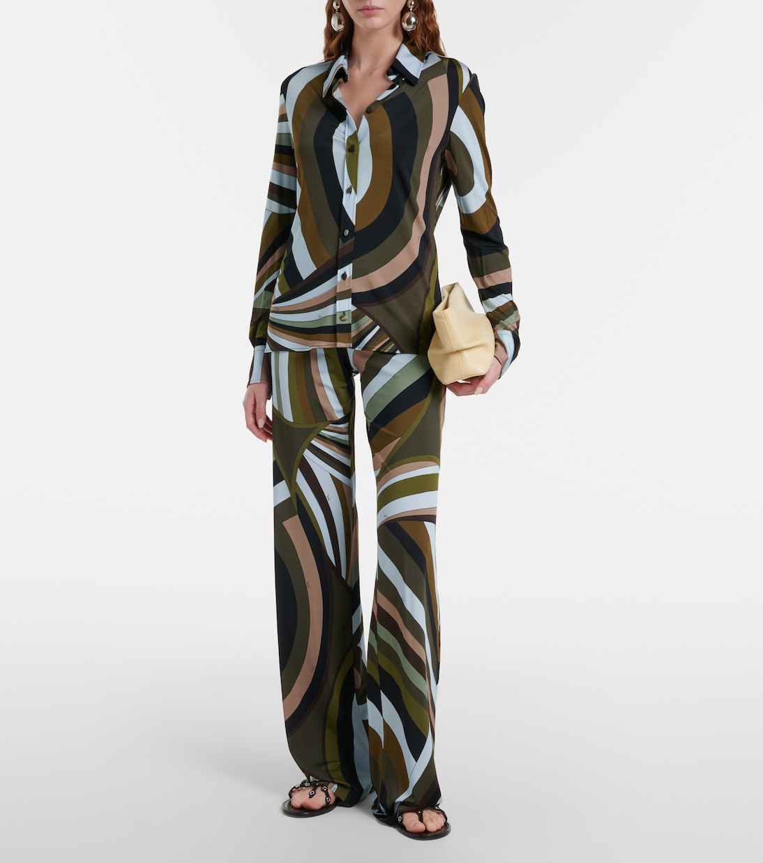 Weite Hose aus Satin-Jersey | Pucci