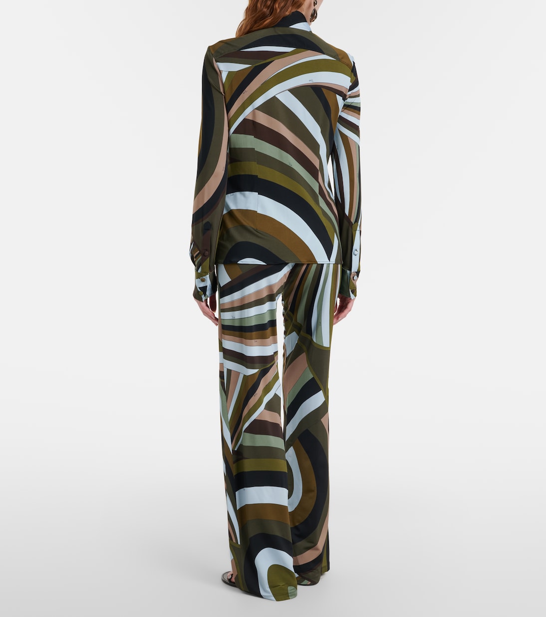 Weite Hose aus Satin-Jersey | Pucci