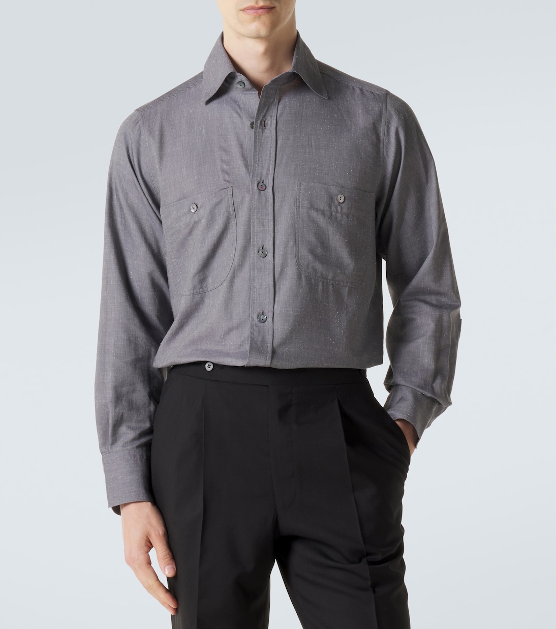 Hemd aus Baumwolle und Seide | Stòffa