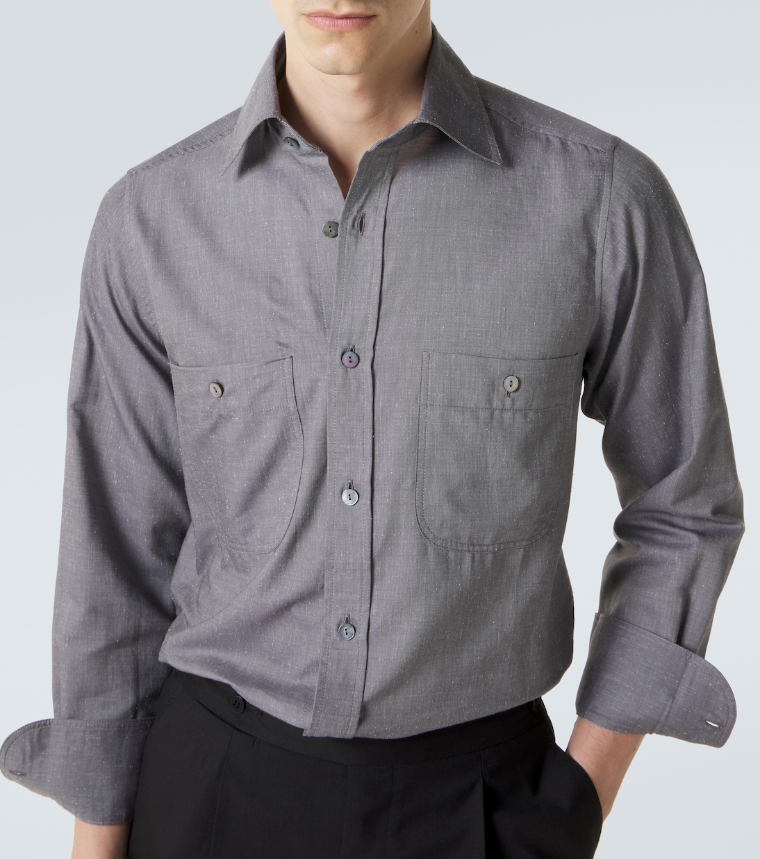 Hemd aus Baumwolle und Seide | Stòffa