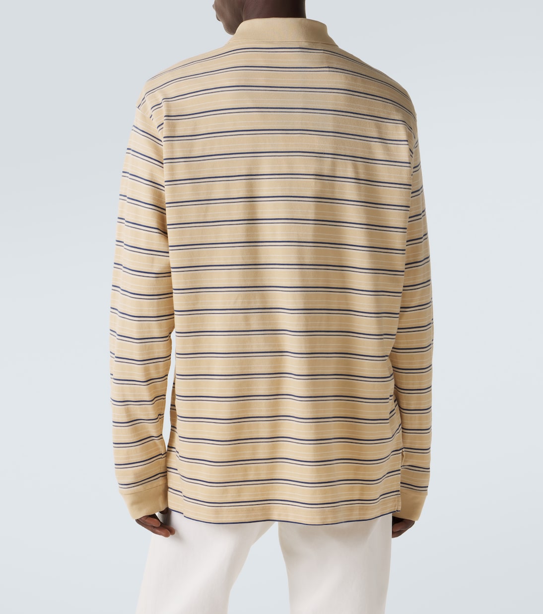 Striped cotton piqué polo shirt | Prada