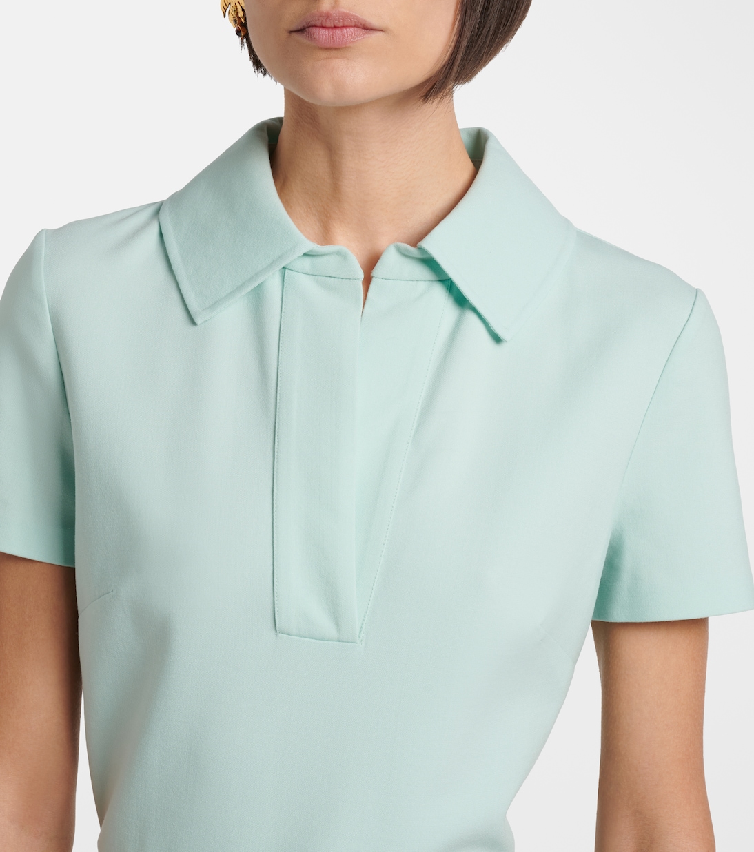 Belted wool-blend midi dress | Oscar de la Renta