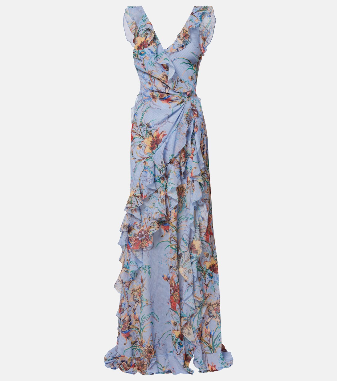 Printed ruffled maxi dress | Etro