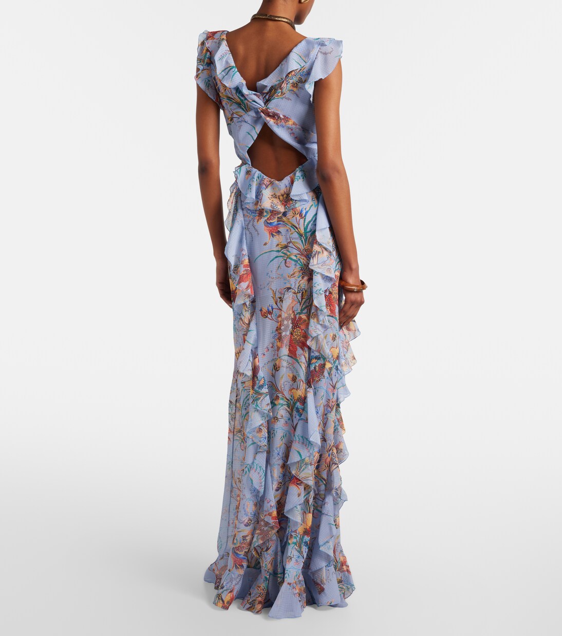 Printed ruffled maxi dress | Etro