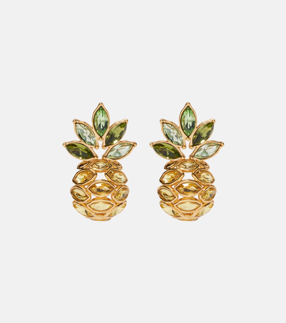 Verzierte Ohrringe Pineapple | Oscar de la Renta