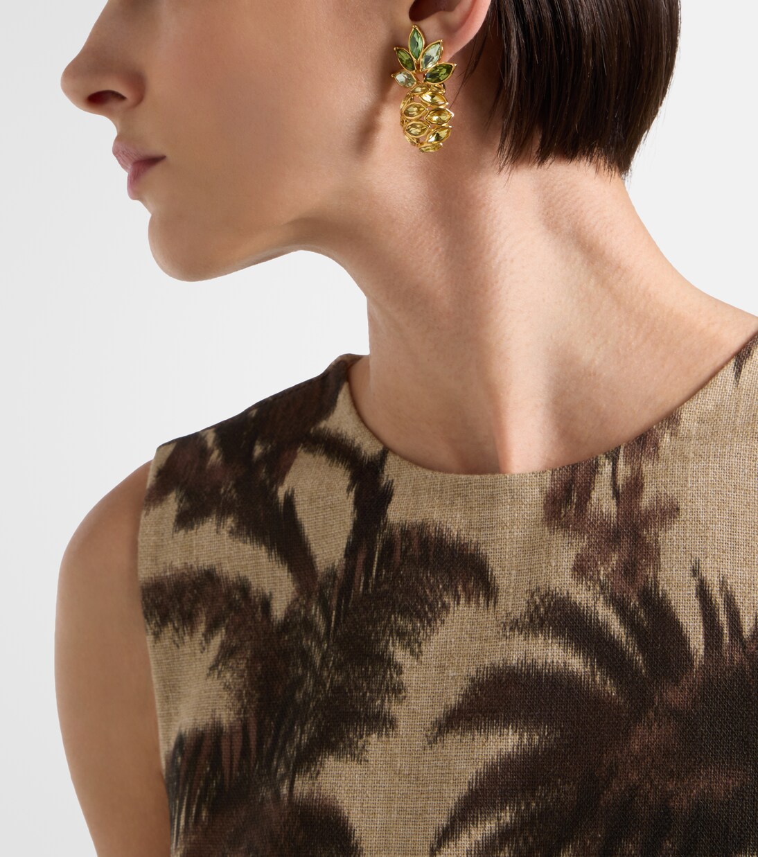 Verzierte Ohrringe Pineapple | Oscar de la Renta
