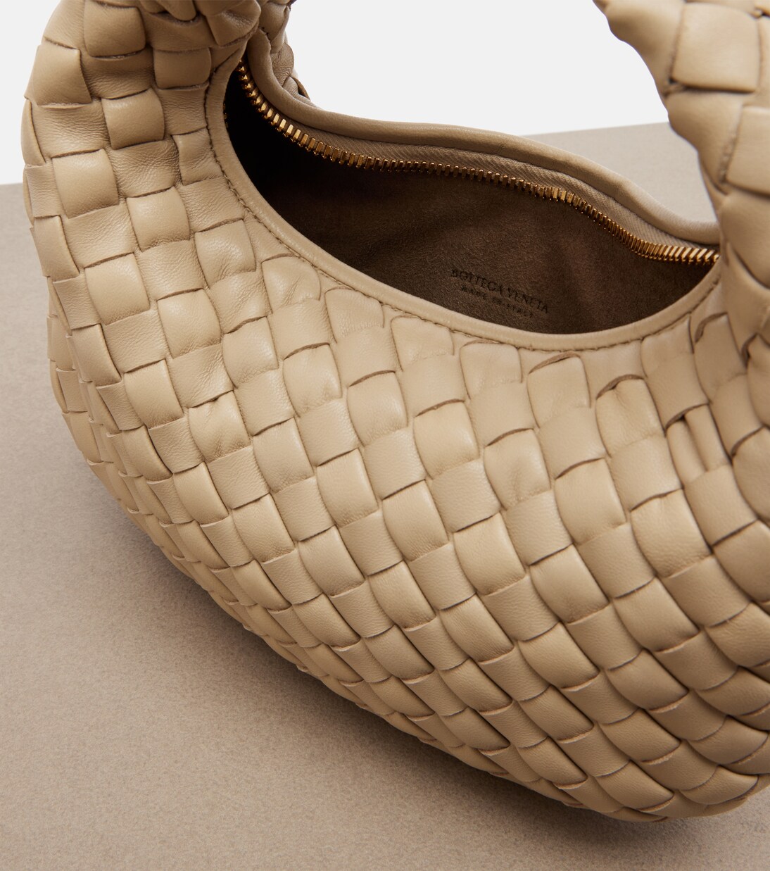 Baby Veneta Intrecciato leather top-handle bag | Bottega Veneta