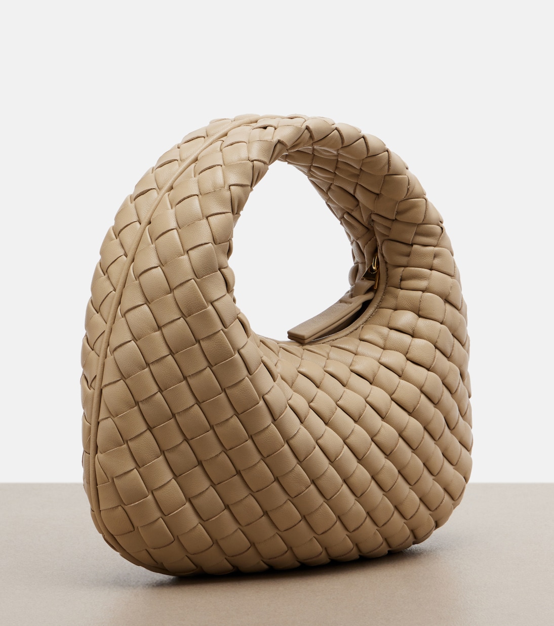 Baby Veneta Intrecciato leather top-handle bag | Bottega Veneta