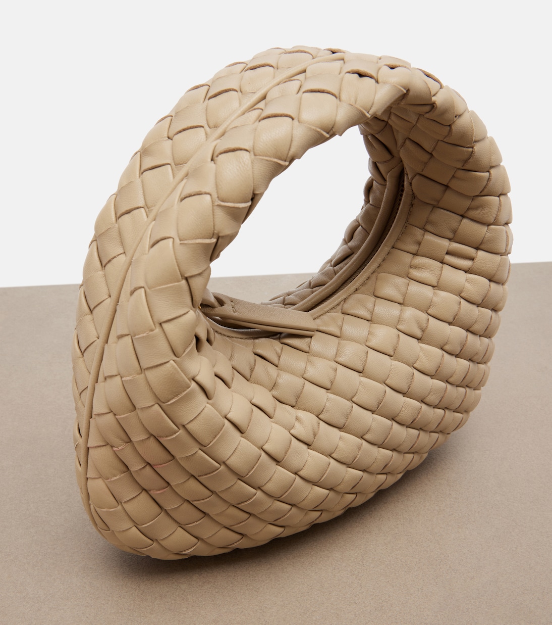 Baby Veneta Intrecciato leather top-handle bag | Bottega Veneta