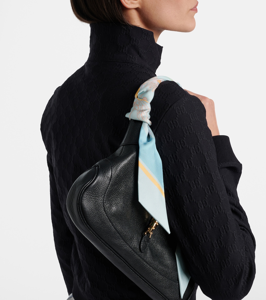 Floral silk twill scarf | Gucci