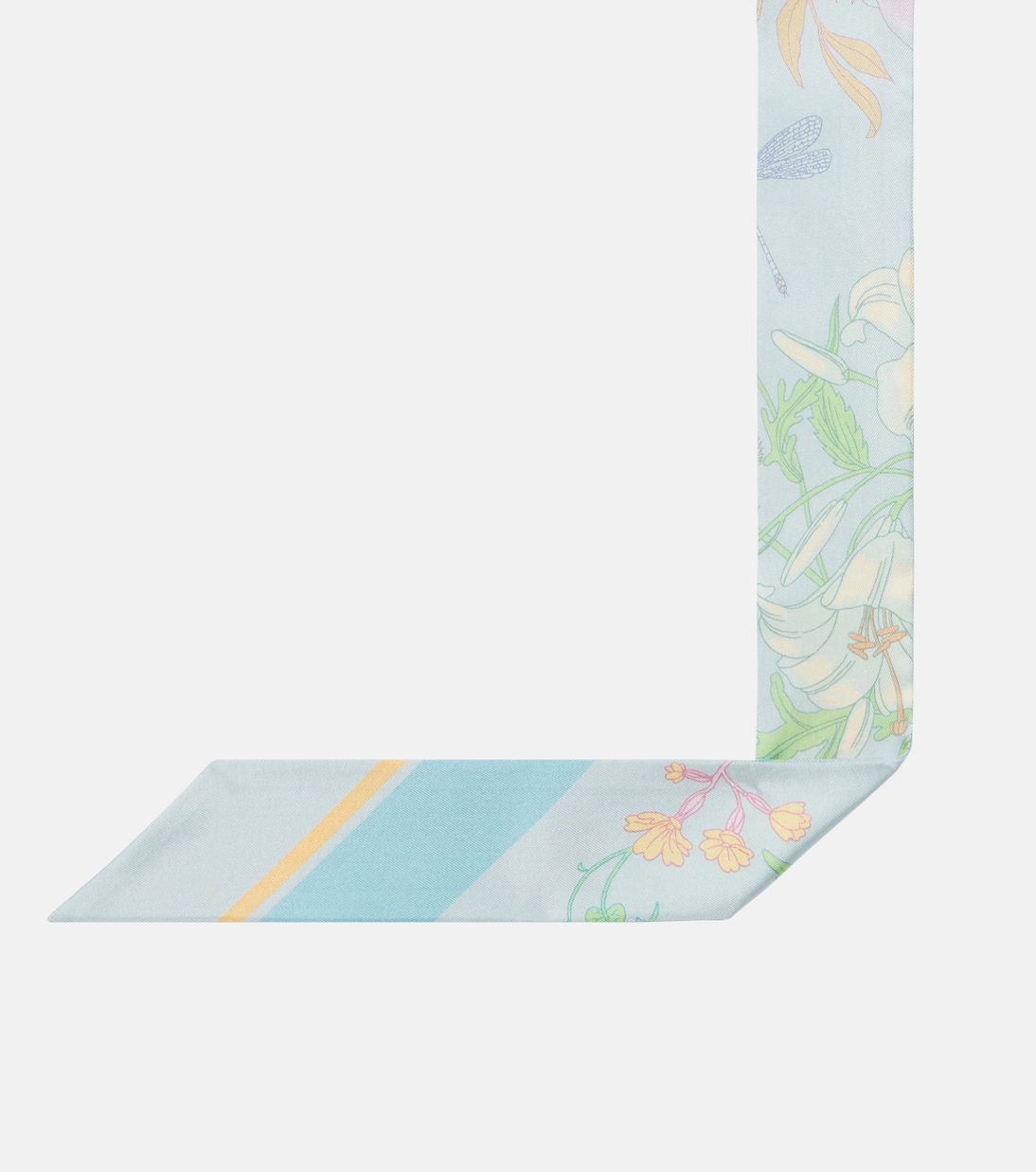 Floral silk twill scarf | Gucci