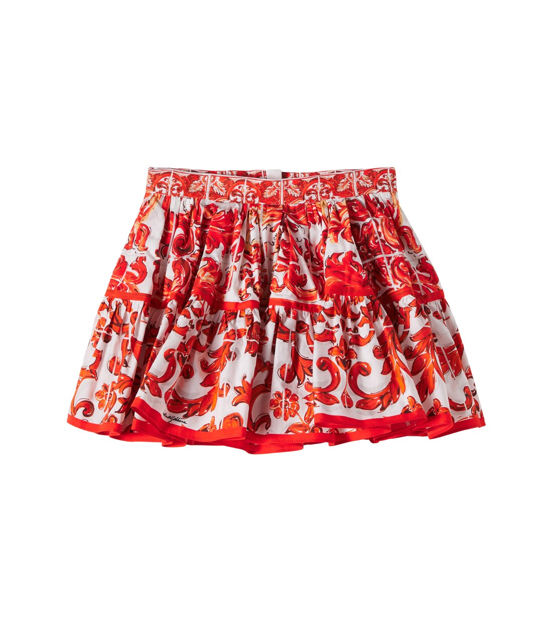 Printed cotton skirt | Dolce&Gabbana Kids