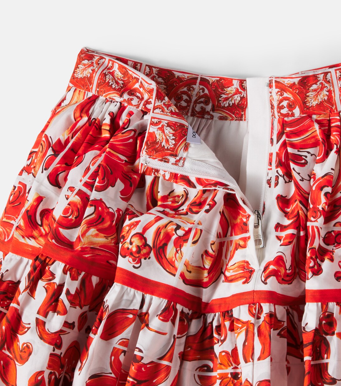 Printed cotton skirt | Dolce&Gabbana Kids