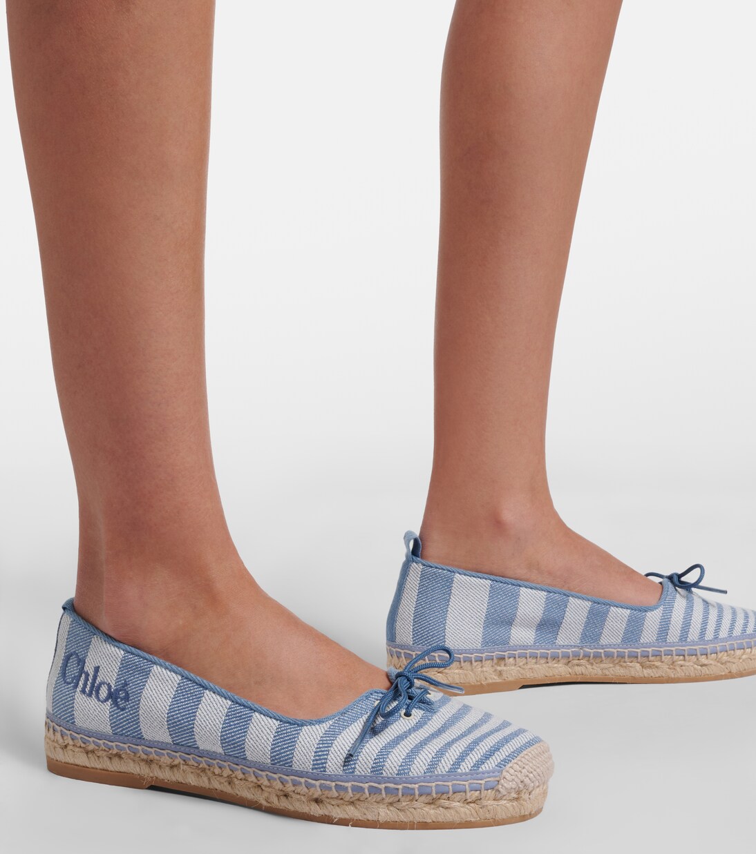 Isla striped canvas espadrilles | Chloé