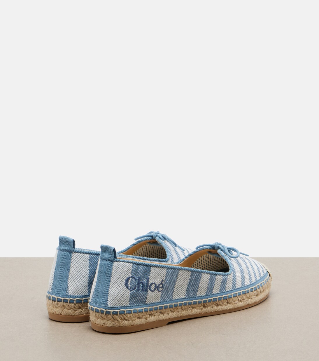 Isla striped canvas espadrilles | Chloé