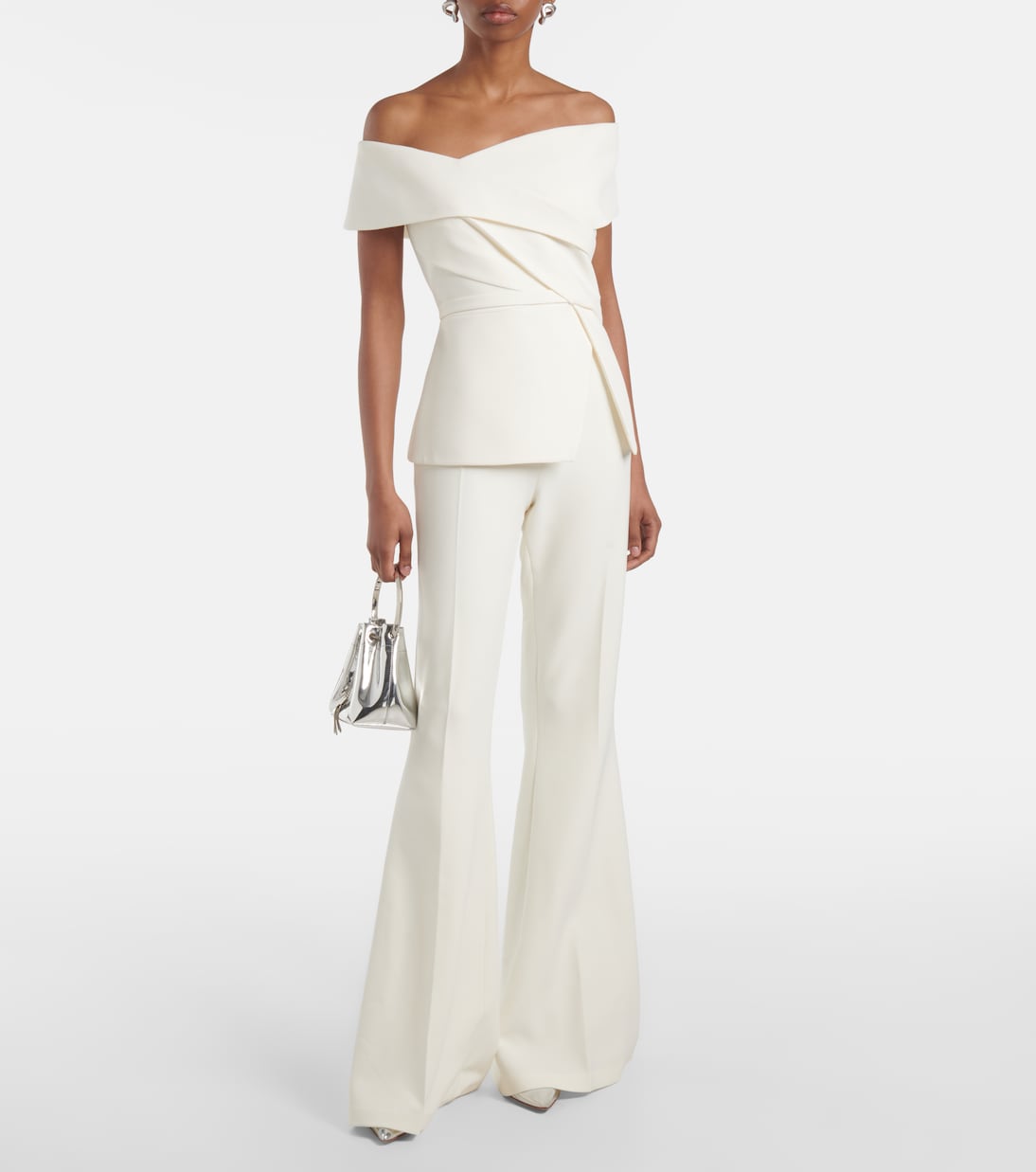 Halluana high-rise flared pants | Safiyaa