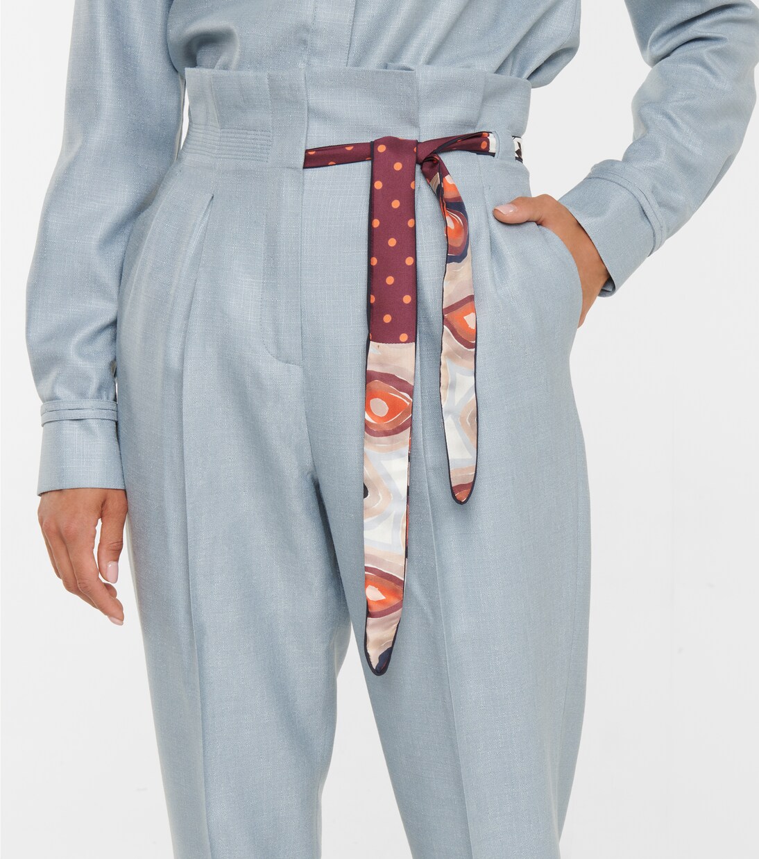 Pantalon slim Johnson à taille haute | Gabriela Hearst