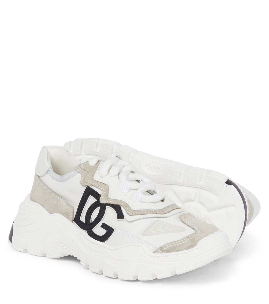 Daymaster nylon and suede sneakers | Dolce&Gabbana Kids